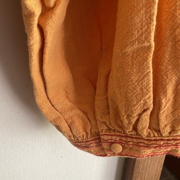 FREE PEOPLE Embroidered Iggie Woven Crop Top Cairo Combo - Picture 10 of 14